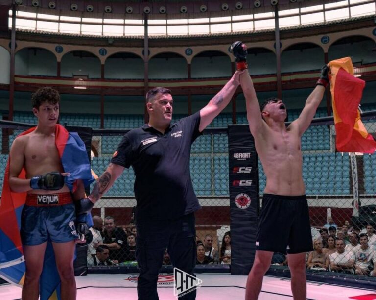 Victoria con sabor medinense en la competición de MMA «Hombres de Honor 123»
