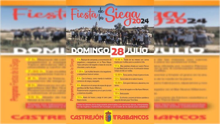 La Fiesta de la Siega regresa a Castrejón de Trabancos con múltiples actividades