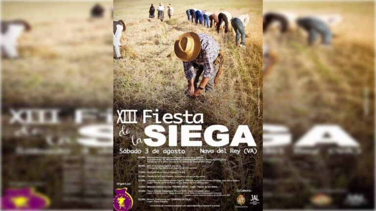 Nava del Rey revive la cosecha de la manera más tradicional