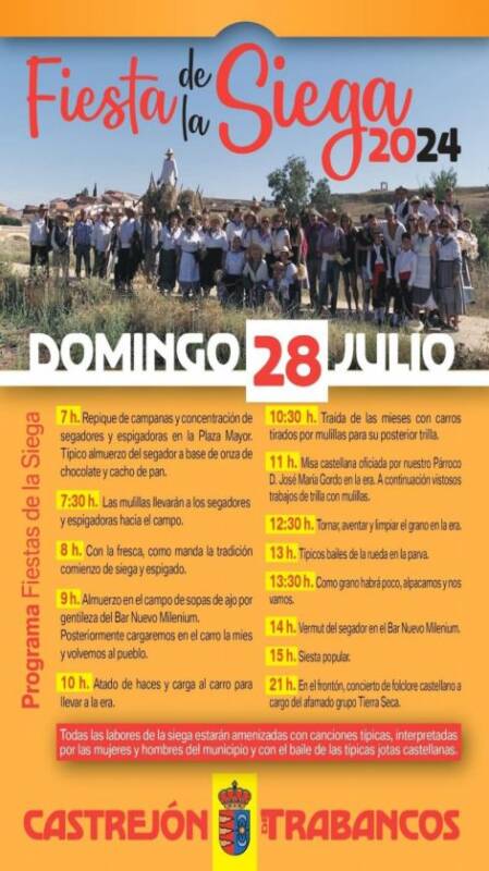 Castrejón de Trabancos se prepara para la Fiesta de la Siega 2024