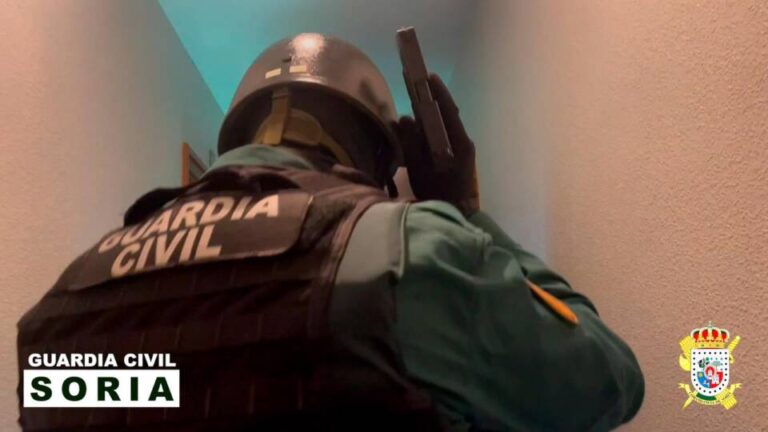La Guardia Civil de Soria pone a disposición judicial a cuatro varones por robo con fuerza valorado en 40.000 euros
