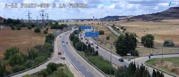 Un accidente en la A-62 afecta la circulación a la altura de Zaratán