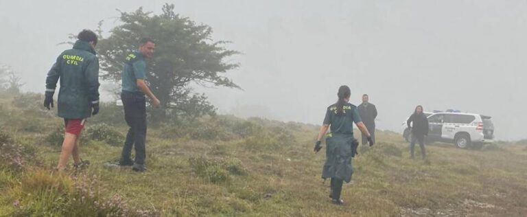 Rescatados dos seteros extraviados en el monte Carrascal, en Quintanilla de Onésimo