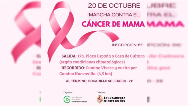 Nava del Rey se moviliza contra el cáncer de mama este domingo