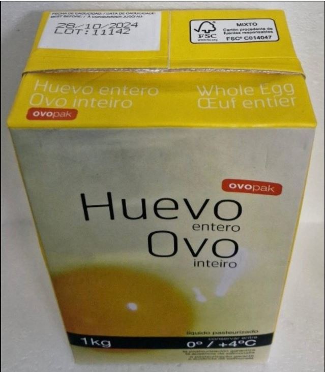 Detectan salmonella en huevo Líquido pasteurizado