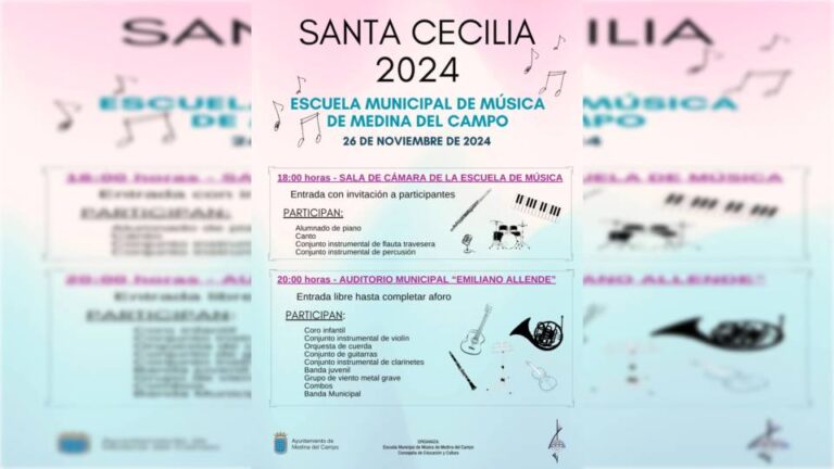 Medina del Campo se prepara para celebrar Santa Cecilia 2024