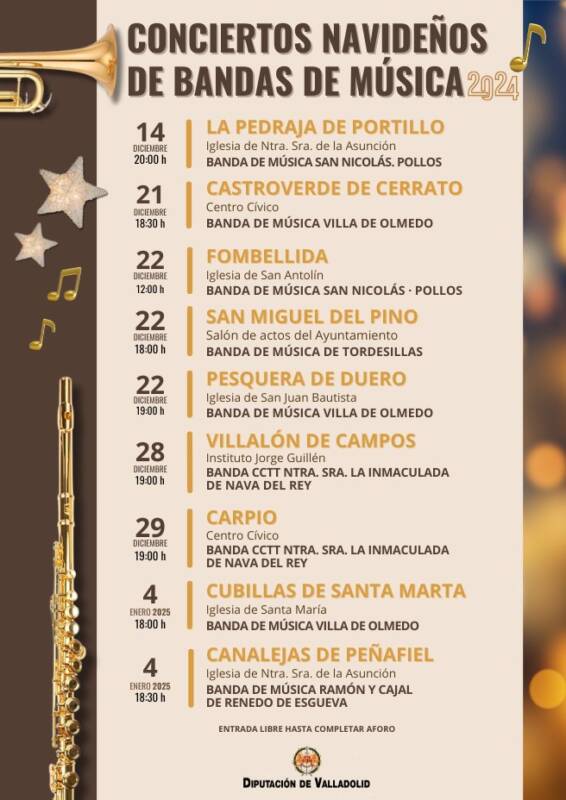 Los “Conciertos Navideños de Bandas de Música” recorren la provincia