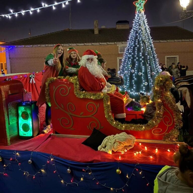 Papá Noel recorre los pueblos de la Comarca de Medina