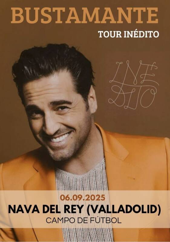 Bustamante confirma concierto en Nava del Rey, todo lo que necesitas saber sobre esta esperada cita musical