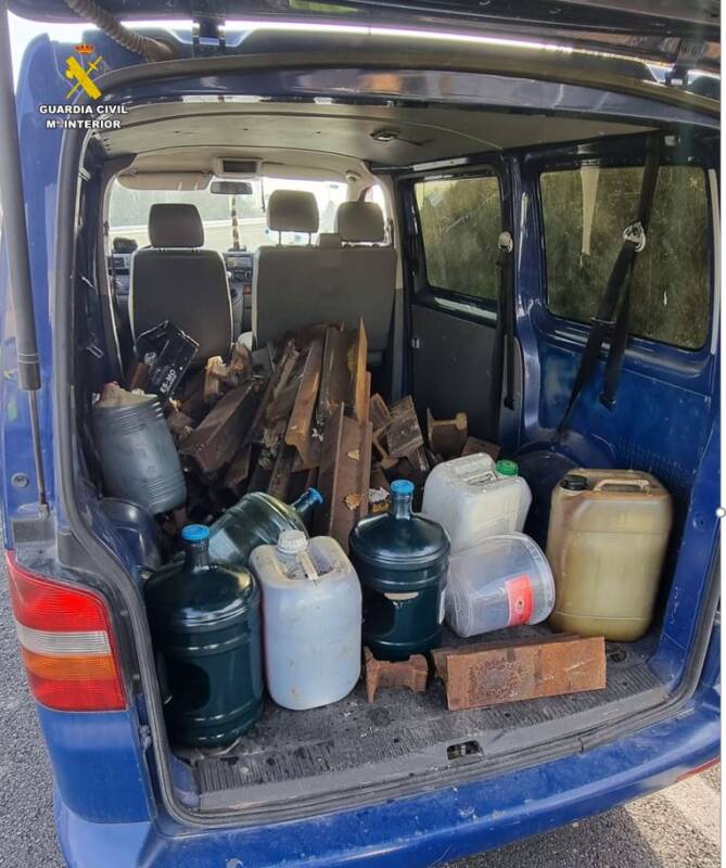 La Guardia Civil investiga a dos personas por hurto de material ferroviario y gasoil en Valladolid