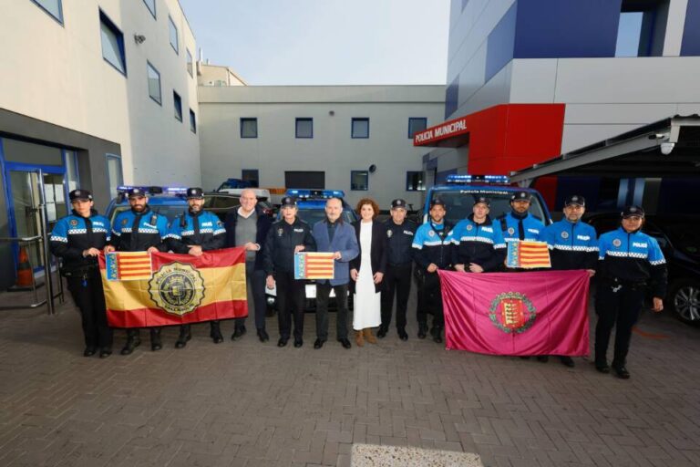Ocho policías municipales de Valladolid viajan a Sedaví (Valencia) para colaborar en tareas de tráfico y asistencia tras la DANA