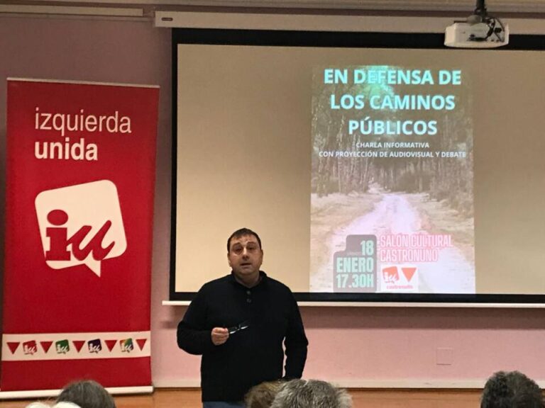 Izquierda Unida presenta una moción en defensa de los caminos públicos de Castronuño