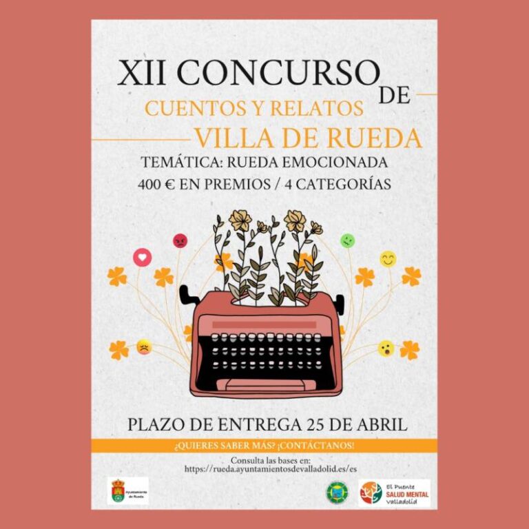 La salud mental, tema principal de la nueva edición del concurso de «Cuentos y Relatos Villa de Rueda»