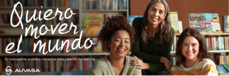 AUVASA lanza la campaña «Quiero mover el mundo» para atraer talento femenino al transporte público