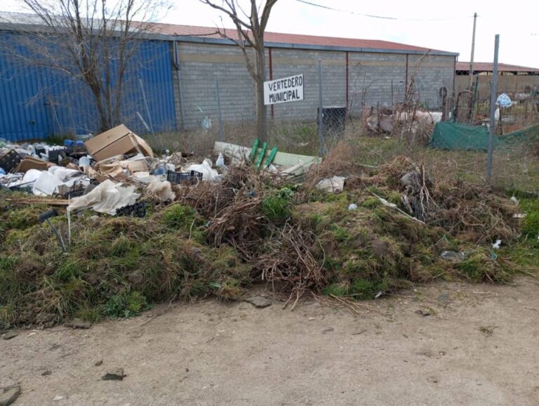 Los usuarios de los huertos urbanos de Medina del Campo se topan con un «vertedero municipal» 
