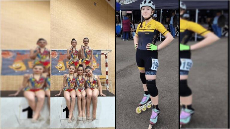 El deporte olmedano destaca en gimnasia rítmica y patinaje