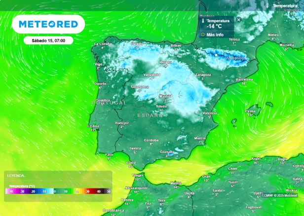 La nieve regresa este domingo a Castilla y León, La Rioja, Cantabria y el País Vasco