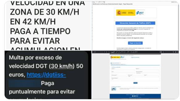 La DGT alerta sobre falsas multas enviadas por correo y SMS