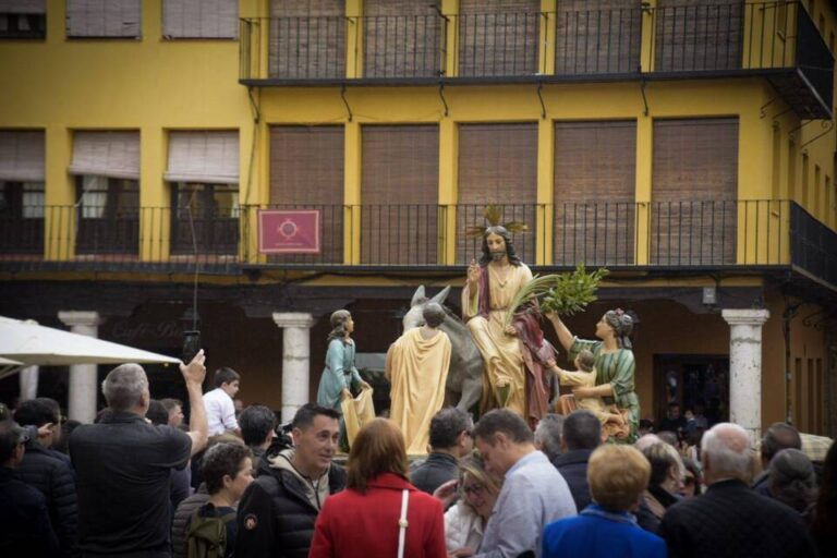 Tordesillas da la bienvenida a la Semana Santa con la procesión de La Borriquilla