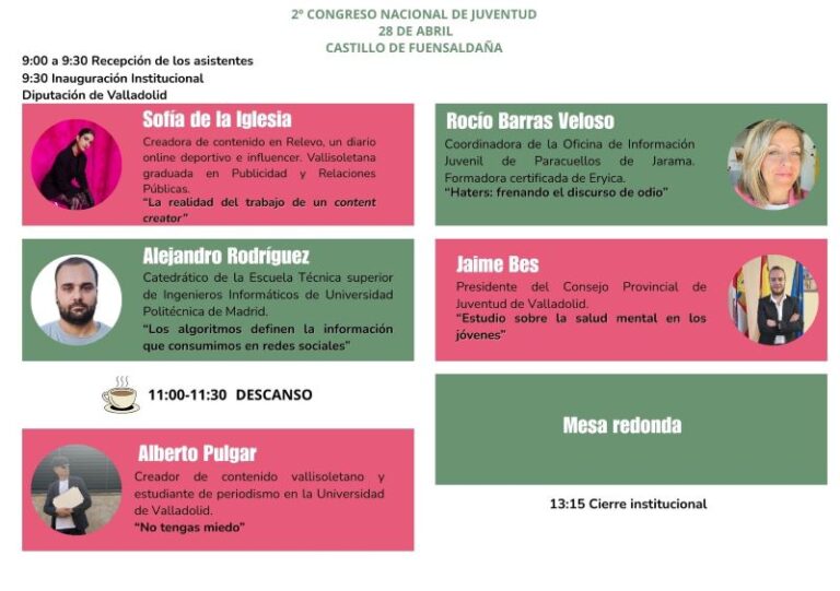 La Diputación de Valladolid organiza el II Congreso Nacional de Juventud centrado en los desafíos digitales