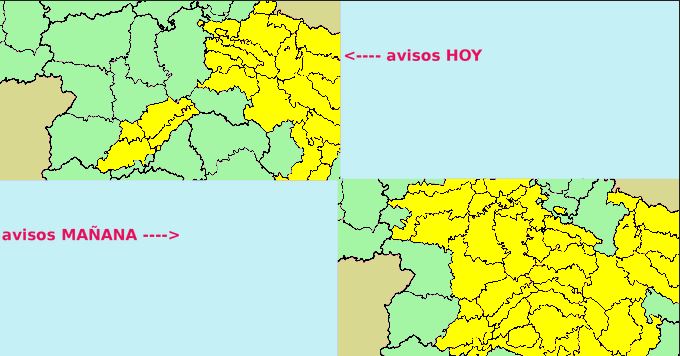 Tormentas con granizo y lluvias intensas amenazan a varias provincias de Castilla y León esta tarde y mañana