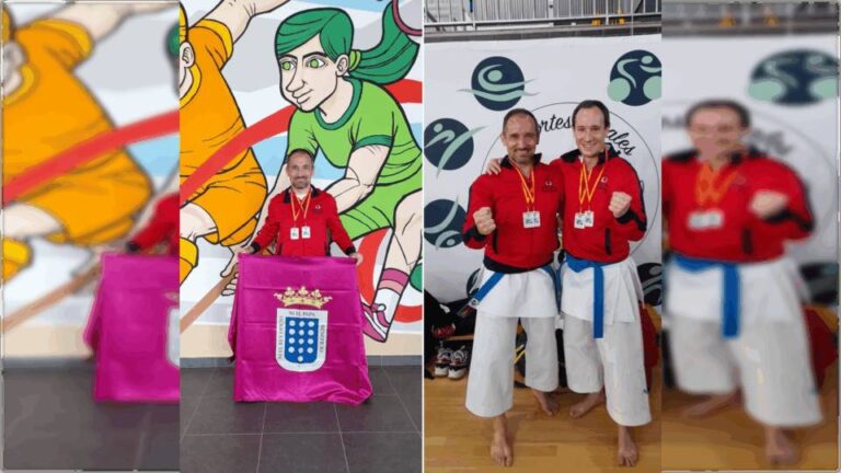 Óscar Botrán brilla en el Campeonato Regional de Kárate de Veteranos con doble oro