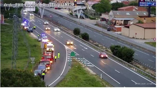 La operación retorno del puente de mayo provoca retenciones en la A-6 en Medina del Campo