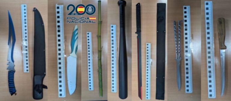 Detenidos dos jóvenes con machetes tras una violenta pelea en Valladolid