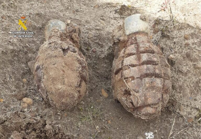 Tensión en Berzosilla: la Guardia Civil detona dos granadas de la Guerra Civil halladas en el monte