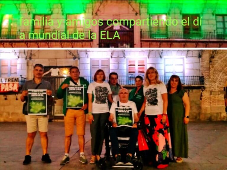 Medina del Campo se ilumina por el Día Mundial de la ELA 