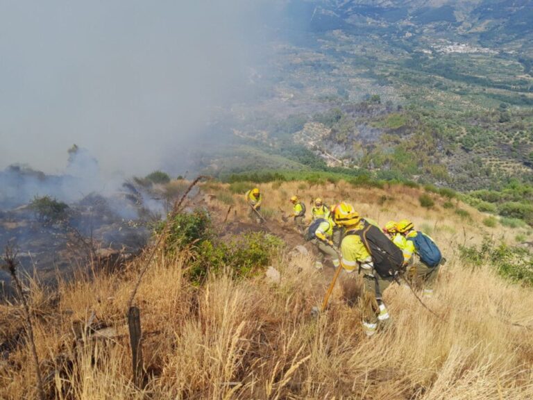El incendio de Cuevas del Valle queda confinado tras arrasar más de 500 hectáreas