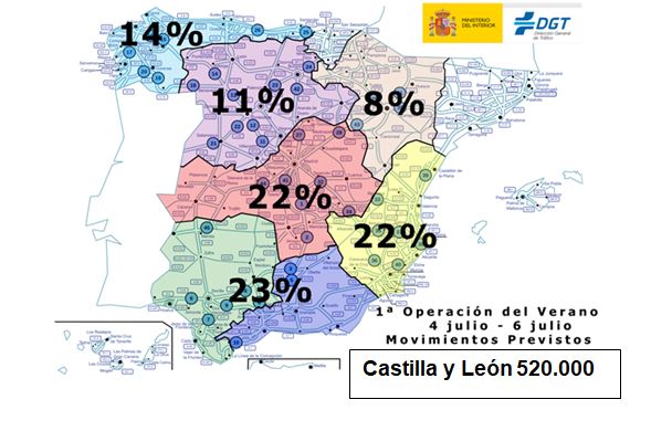 Arranca la primera Operación Salida del verano: más de medio millón de desplazamientos previstos en Castilla y León