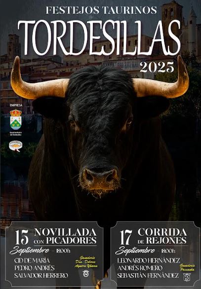 Tordesillas presenta una Feria Taurina 2025 de “primer nivel” con rejones, novillada y festejos populares