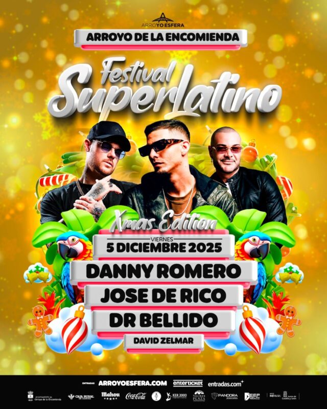 Arroyo Esfera acogerá por primera vez el festival SuperLatino Xmas Edition el 5 de diciembre