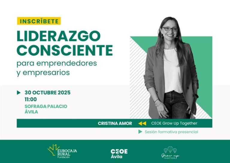 Ávila acoge una jornada sobre liderazgo consciente para empresarios: neuroemprendimiento, autoconocimiento y gestión emocional
