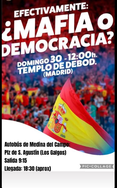 Medina del Campo fletará autobús para acudir a la protesta “¿Mafia o Democracia?” en Madrid