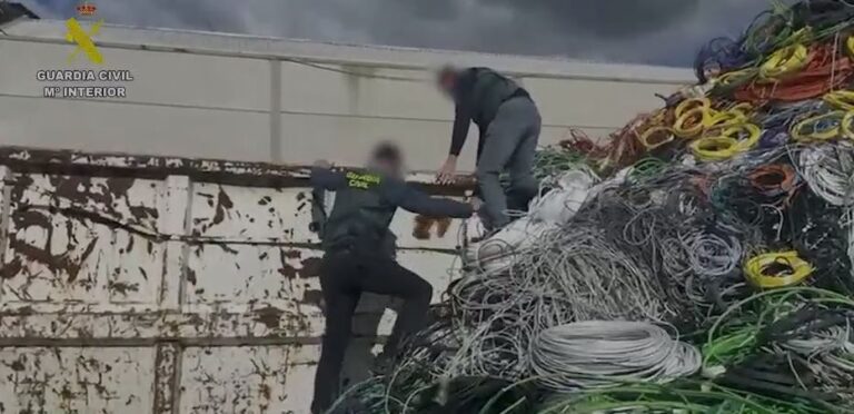 Castilla y León, uno de los principales objetivos de una red criminal que sustrajo cobre por 1,7 millones de euros
