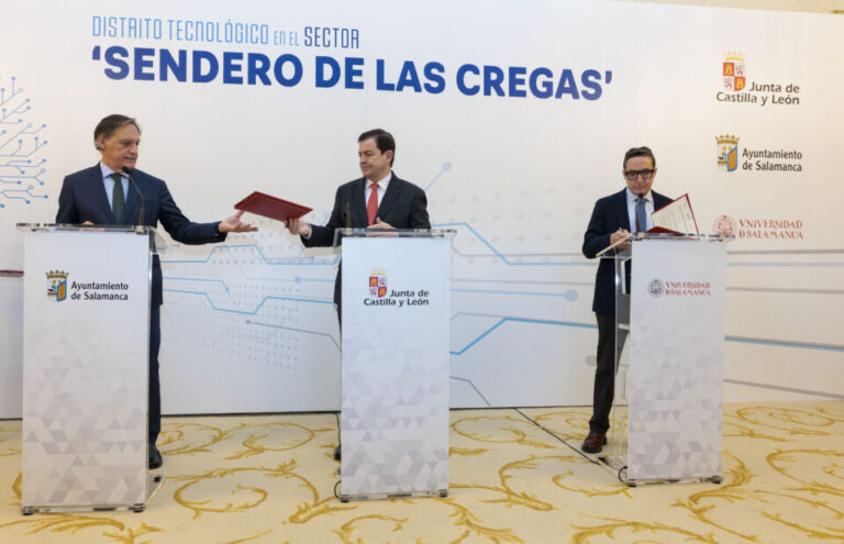 Salamanca da un paso decisivo hacia su nuevo Distrito Tecnológico con la firma de un protocolo entre Junta, Ayuntamiento y Universidad