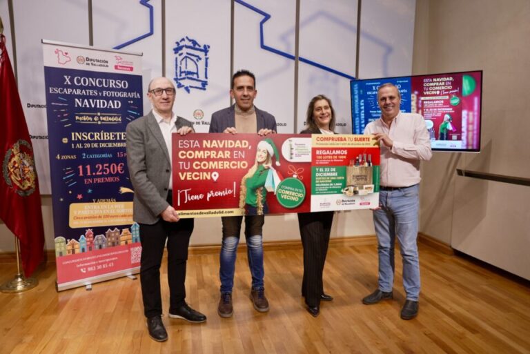 Comprar en el comercio local esta Navidad tiene premio: 100 lotes, una gran cesta de 1.500€ y un concurso de escaparates para pueblos de Valladolid