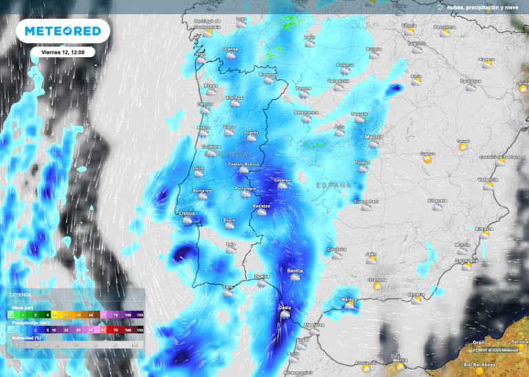 Una nueva DANA afectará al sur y el Mediterráneo: lluvias, bajada de temperaturas y nevadas este fin de semana