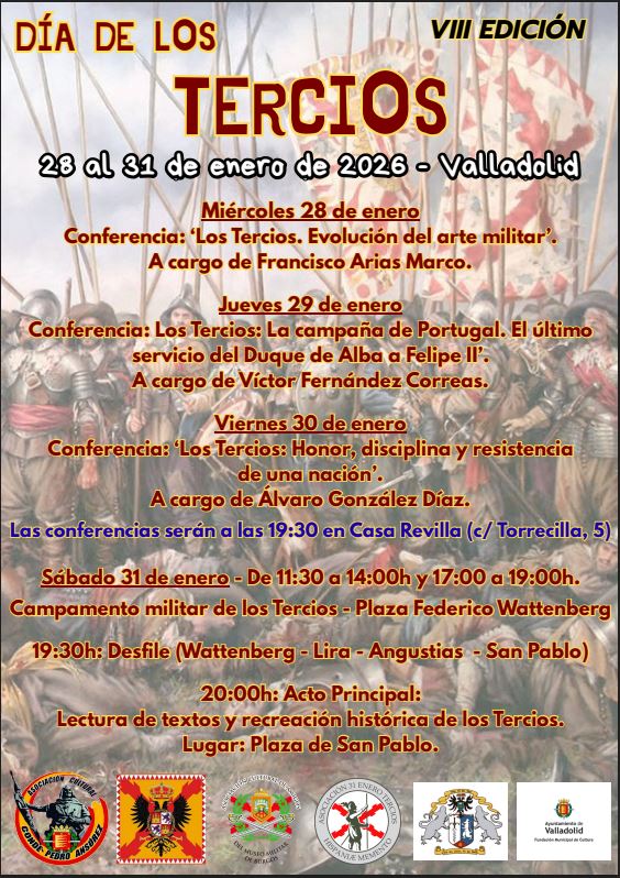 Valladolid se suma al Día de los Tercios de Flandes con conferencias y una recreación histórica en pleno casco antiguo
