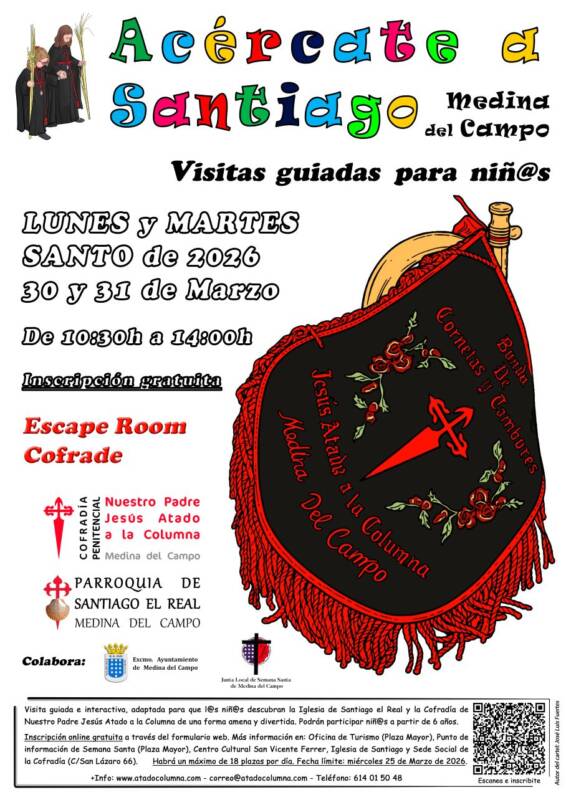 Cartel - Acércate a Santiago 2026 en Medina del Campo