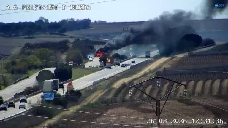 Accidente A-6 en Valladolid