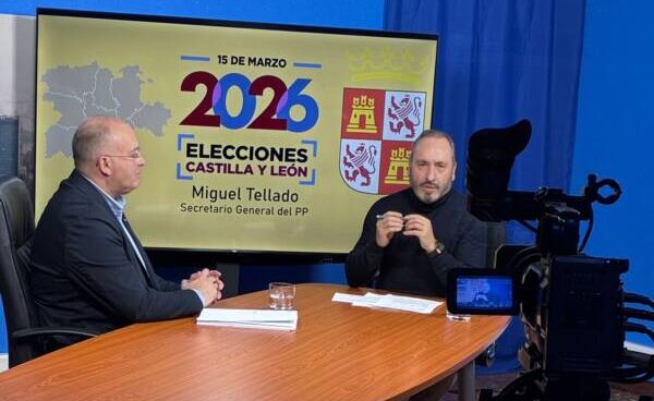 Miguel Tellado en Telemedina Canal 9 en Castilla y León
