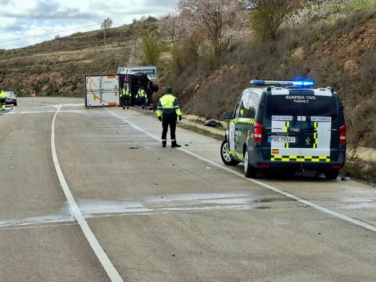 accidente en Medina del Campo