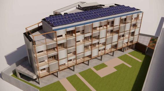 edificio viviendas colaborativas en Valladolid