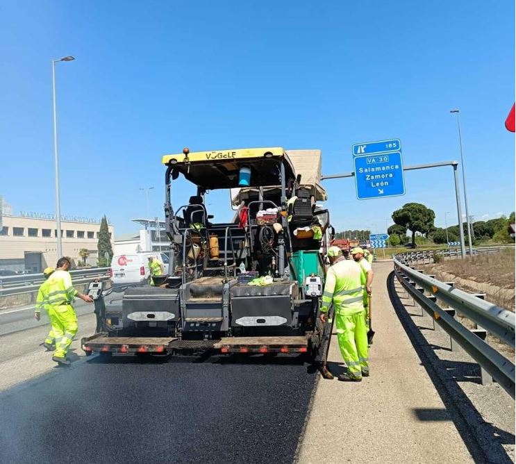 obras conservacion carreteras en Valladolid